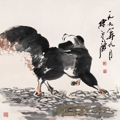 陈永锵 1998年作 狗 镜心 68×68cm